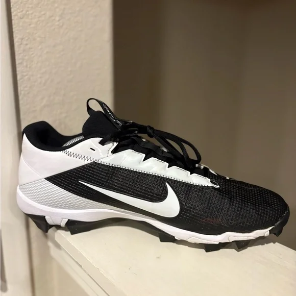 Nike Vapor Edge Shark 2 Men's Football Cleats DH5088-001 Black/White Size 13 - Picture 5 of 10